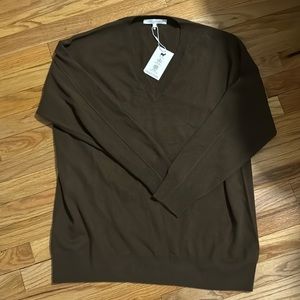 NakedCashmere Brown V Neck Sweater